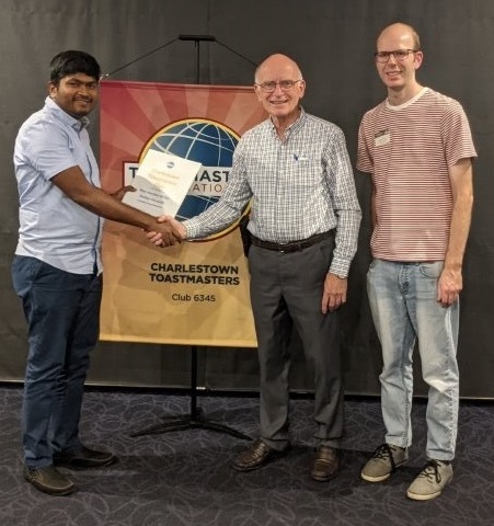 Toastmasters Member induction 9 Apr 25